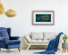 Load image into Gallery viewer, Tangerina - My Fathers Dragon Limited Edition Signed Print - Yale Blue edge frame