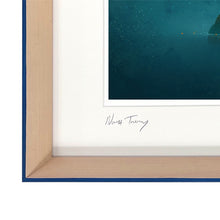 Load image into Gallery viewer, Tangerina - My Fathers Dragon Limited Edition Signed Print - Yale Blue edge frame