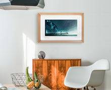 Load image into Gallery viewer, Nevergreen Docks - My Fathers Dragon Limited Edition Signed Print - Honey Yellow edge frame