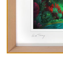 Load image into Gallery viewer, Wild Island - My Fathers Dragon Limited Edition Signed Print - Honey Yellow edge frame