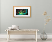 Load image into Gallery viewer, Wild Island - My Fathers Dragon Limited Edition Signed Print - Honey Yellow edge frame