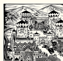 Load image into Gallery viewer, Wolfwalkers Kilkenny Linocut by Clara