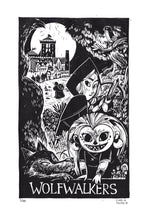 Load image into Gallery viewer, WolfWalkers Linocut by Clara
