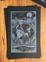 Load image into Gallery viewer, Song of the Sea Linocut by Clara