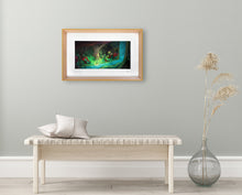 Load image into Gallery viewer, Wild Island -  My Fathers Dragon Limited Edition Signed Print - Honey Yellow edge frame
