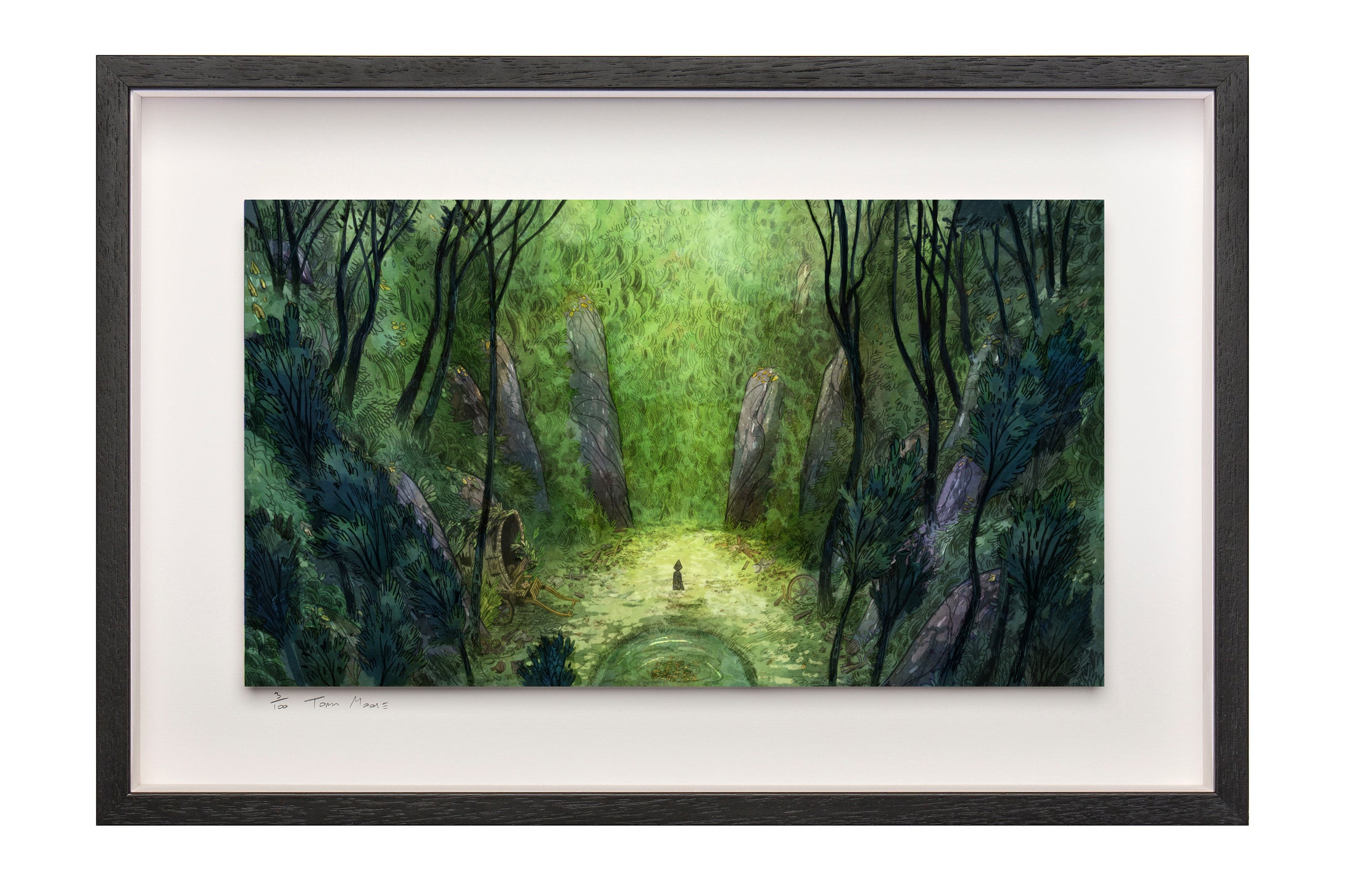 Forest Wall - Limited Edition Signed Print - Framed