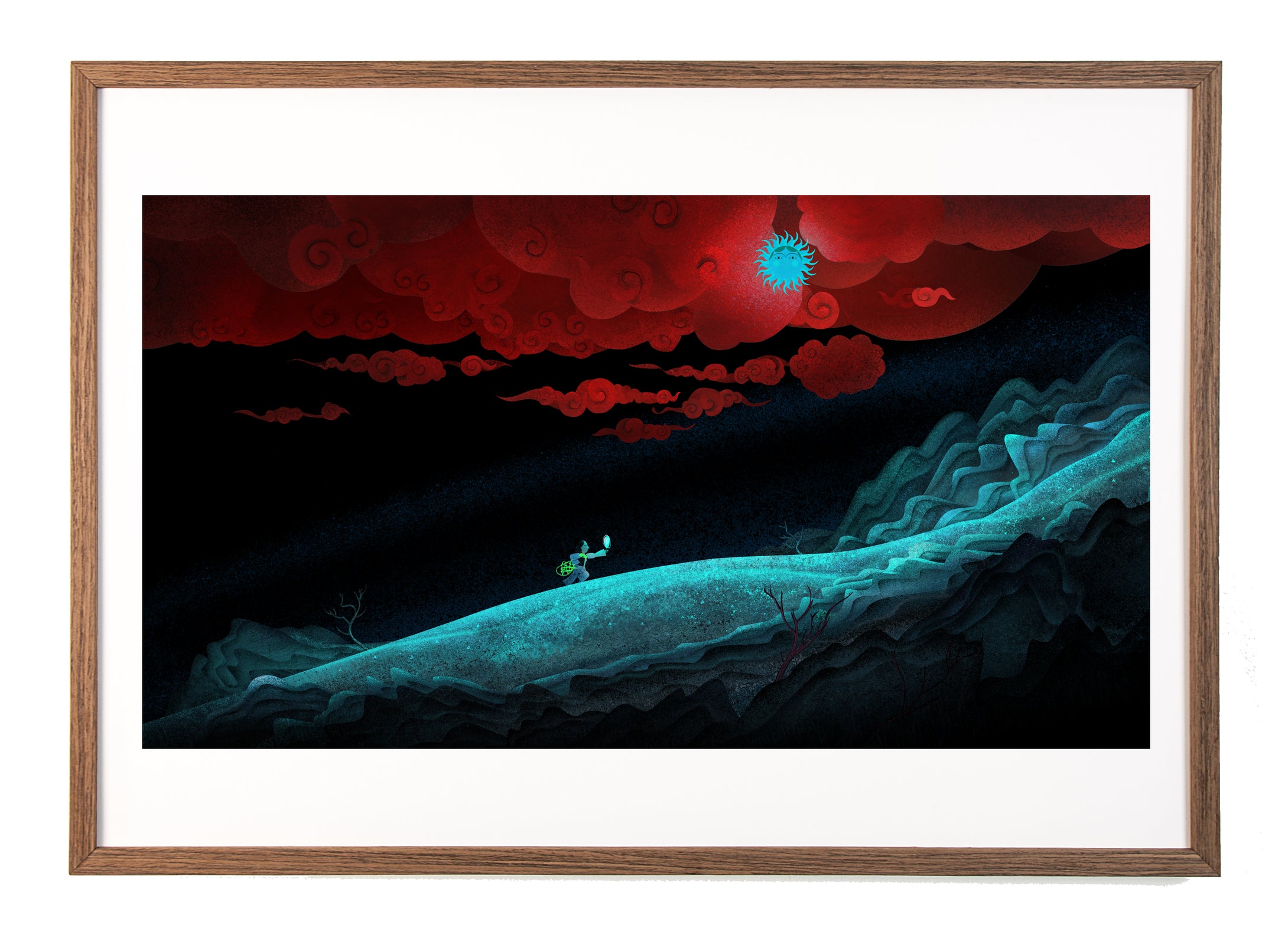 Sulayman and the mountain - Limited Edition Signed Print - Framed