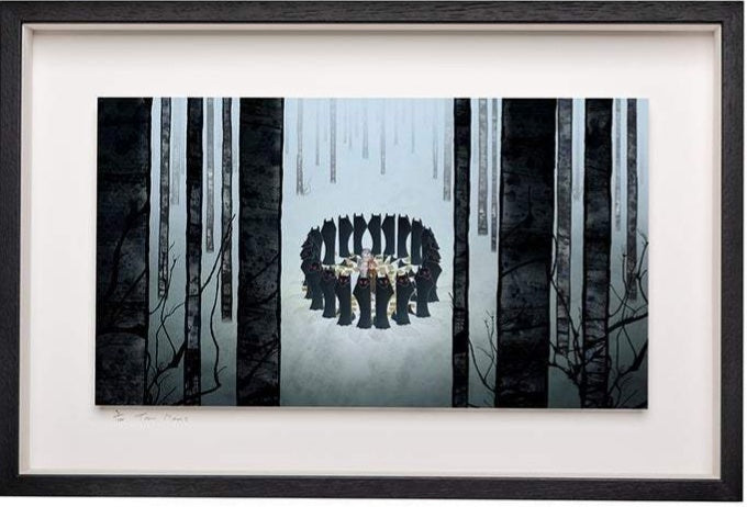 Circle of Wolves - Limited Edition Signed Print - Framed